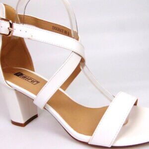 NY & C Buckle Platform Wedge Sandals